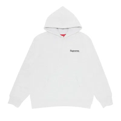 Pre-owned Supreme Worldwide Hooded Sweatshirt 'ash Grey'