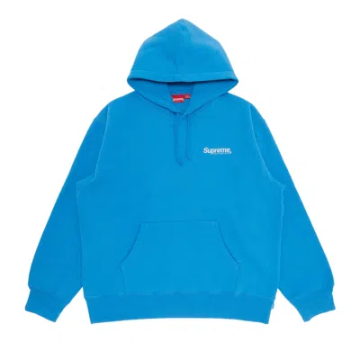 Pre-owned Supreme Worldwide Hooded Sweatshirt 'blue'