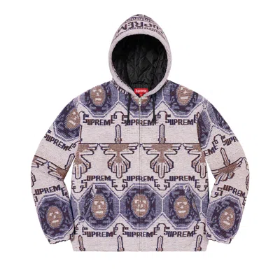 Pre-owned Supreme Woven Hooded Jacket 'dusty Lilac' In Purple