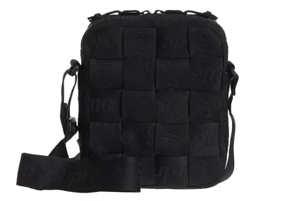 Pre-owned Supreme Woven Shoulder Bag In Black