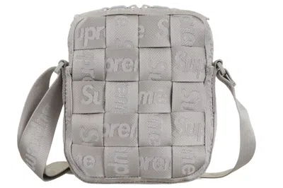 Pre-owned Supreme Woven Shoulder Bag Ss24 Grey