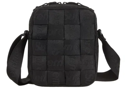 Pre-owned Supreme Woven Shoulder Bag Ss24 In Black