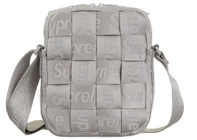 Pre-owned Supreme Woven Shoulder Bag Ss24 In Grey In Gray