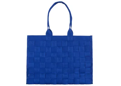 Pre-owned Supreme Woven Tote In Royal