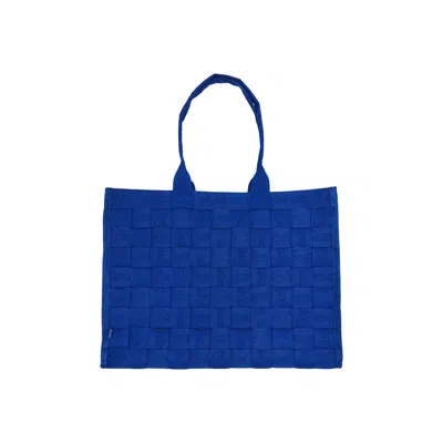 Pre-owned Supreme Woven Tote 'royal' In Blue