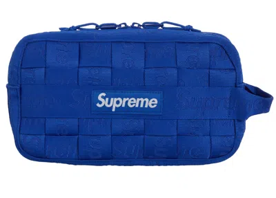 Pre-owned Supreme Woven Utility Bag In Royal In Blue