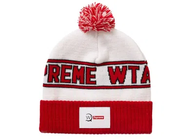 Pre-owned Supreme Wtaps Beanie In White