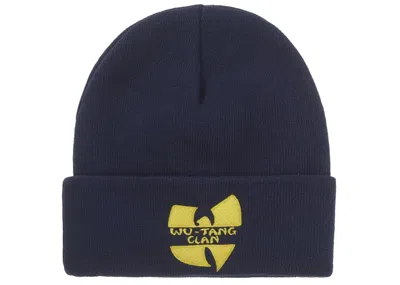 Pre-owned Supreme Wutang Clan Beanie In Navy Blue