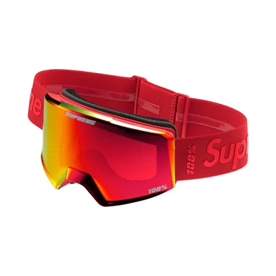 Pre-owned Supreme X 100% Norg Goggles 'red' | Men's Size Onesize
