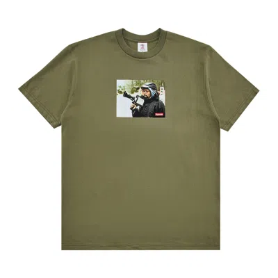Pre-owned Supreme X 40 Acres Spike Tee 'light Olive' | Green | Men's Size L