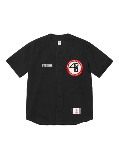 Supreme X 40 Acres Twill "ss25 In Black