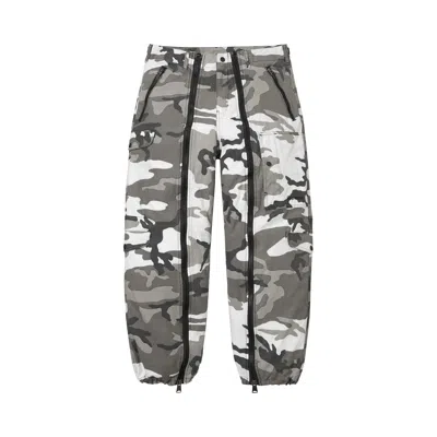 Pre-owned Supreme X Alpha Industries Cotton Flight Pant 'snow Camo' | White | Men's Size M