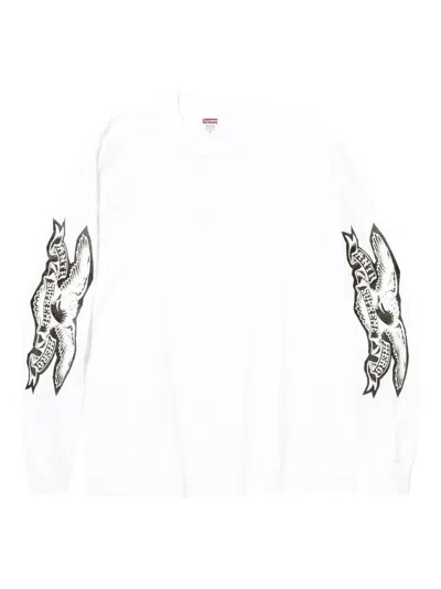 Supreme X Antihero® Eagle Long-sleeve T-shirt In White
