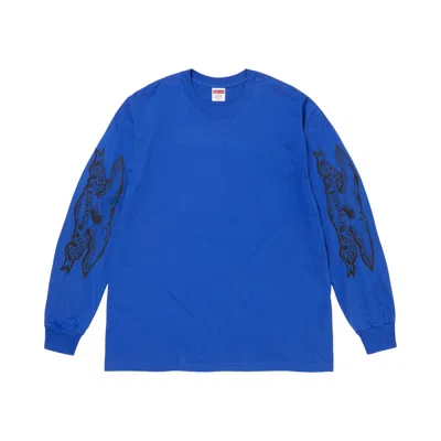 Pre-owned Supreme X Antihero Eagle Long-sleeve Tee 'royal' | Blue | Men's Size S