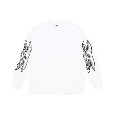 Pre-owned Supreme X Antihero Eagle Long-sleeve Tee 'white' | Men's Size Xl