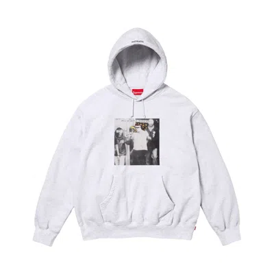 Pre-owned Supreme X Antihero Hooded Sweatshirt 'ash Grey' | Men's Size L In Gray