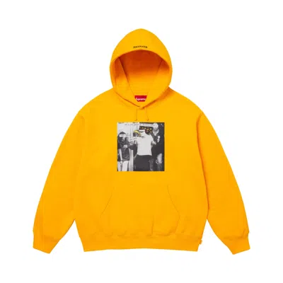 Pre-owned Supreme X Antihero Hooded Sweatshirt 'bright Gold' | Men's Size L