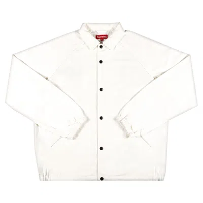 Pre-owned Supreme X Antihero Snap Front Twill Jacket 'white'