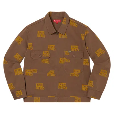 Pre-owned Supreme X Antihero Work Jacket 'brown'
