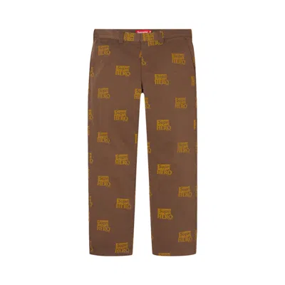 Pre-owned Supreme X Antihero Work Pant 'brown' | Men's Size S