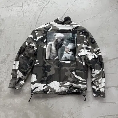 Pre-owned Supreme X Aphex Twin Alpha Industries Cargo Jacket In Gray