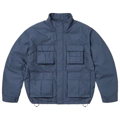 Pre-owned Supreme X Aphex Twin Alpha Industries Cargo Jacket 'navy' | Blue | Men's Size M