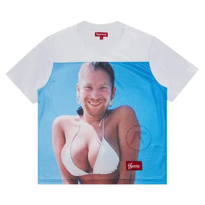 Pre-owned Supreme X Aphex Twin Football Jersey 'white' | Men's Size M