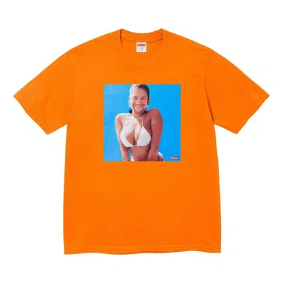 Supreme X Aphex Twin Windowlicker T-shirt 'orange'