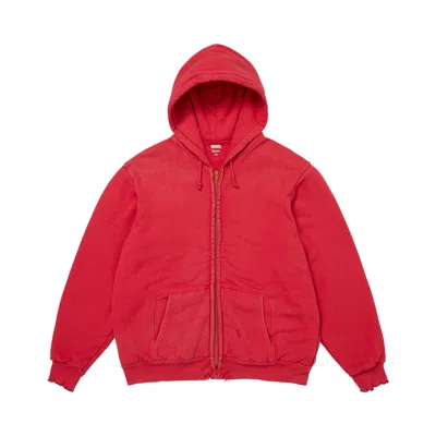 Pre-owned Supreme X A.presse Vintage Zip Up Hooded Sweatshirt 'red' | Men's Size S