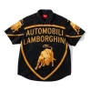 Supreme X Automobili Lamborghini S/s Shirt 'black Yellow'
