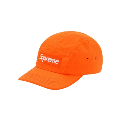 Pre-owned Supreme X Barbour Waxed Cotton Camp Cap 'orange'