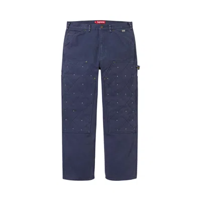 Pre-owned Supreme X B.b. Simon Quilted Double Knee Painter Pant 'navy' | Blue | Men's Size 36