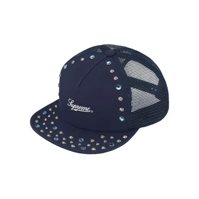Pre-owned Supreme X B.b. Simon Studded Mesh Back 5-panel 'navy' | Blue | Men's Size Onesize