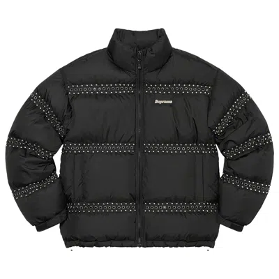 Pre-owned Supreme X B.b. Simon Studded Puffer Jacket 'black'
