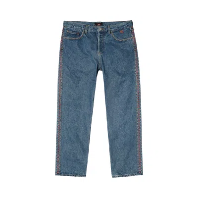 Pre-owned Supreme X B.b. Simon Studded Regular Jean 'blue'
