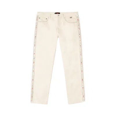 Pre-owned Supreme X B.b. Simon Studded Regular Jean 'natural' In Cream