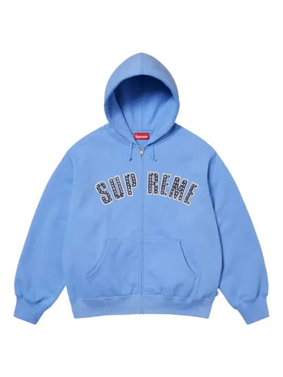 Supreme X B.b Simon® Zip-up Hoodie In Blue