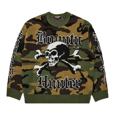 Pre-owned Supreme X Bounty Hunter Sweater 'woodland Camo' In Multi-color