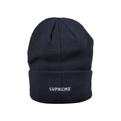 Pre-owned Supreme X Champion Beanie 'navy' | Blue | Men's Size Onesize