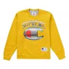 Supreme X Champion Chrome Crewneck 'yellow Silver' In White