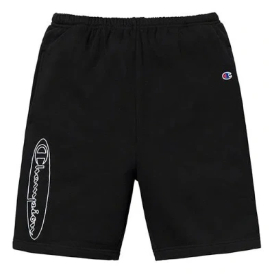 Supreme X Champion Ss19 Outline Sweatshort Black