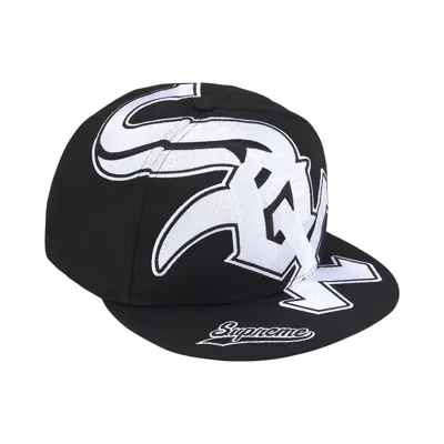 Pre-owned Supreme X Chicago White Sox Adjustable New Era 'black' | Men's Size Onesize