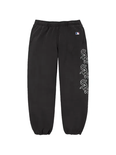 Supreme X Chicago White Sox Logo Track Pants In Black