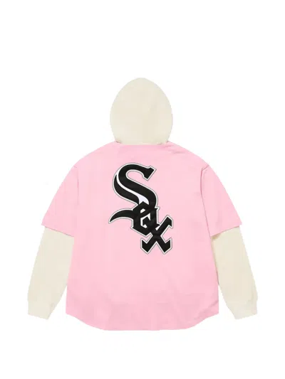 Supreme X Chicago White Sox Printed Hoodie In Pink