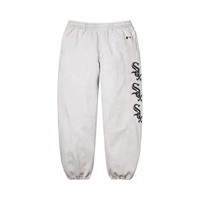 Pre-owned Supreme X Chicago White Sox Sweatpant 'ash Grey' | Men's Size L In Gray
