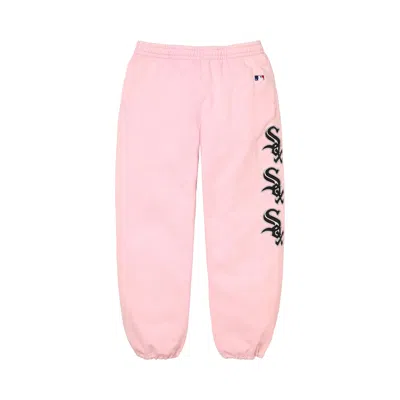 Pre-owned Supreme X Chicago White Sox Sweatpant 'light Pink' | Men's Size L