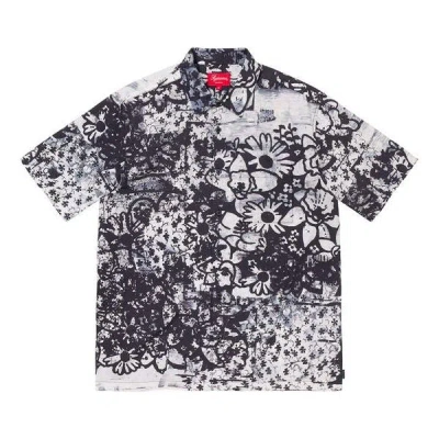 Supreme X Christopher Wool S/s Shirt 'white Black'