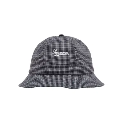 Pre-owned Supreme X Cordura Plaid Bell Hat 'black' | Men's Size S/m