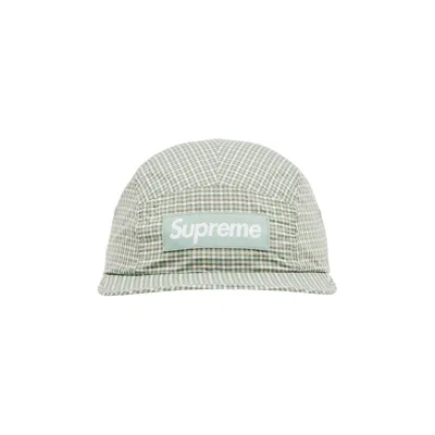 Pre-owned Supreme X Cordura Plaid Camp Cap 'olive' | Green | Men's Size Onesize