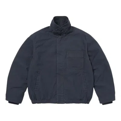 Supreme X Cordura Ss26 Twill Utility Jacket 'navy' In Blue